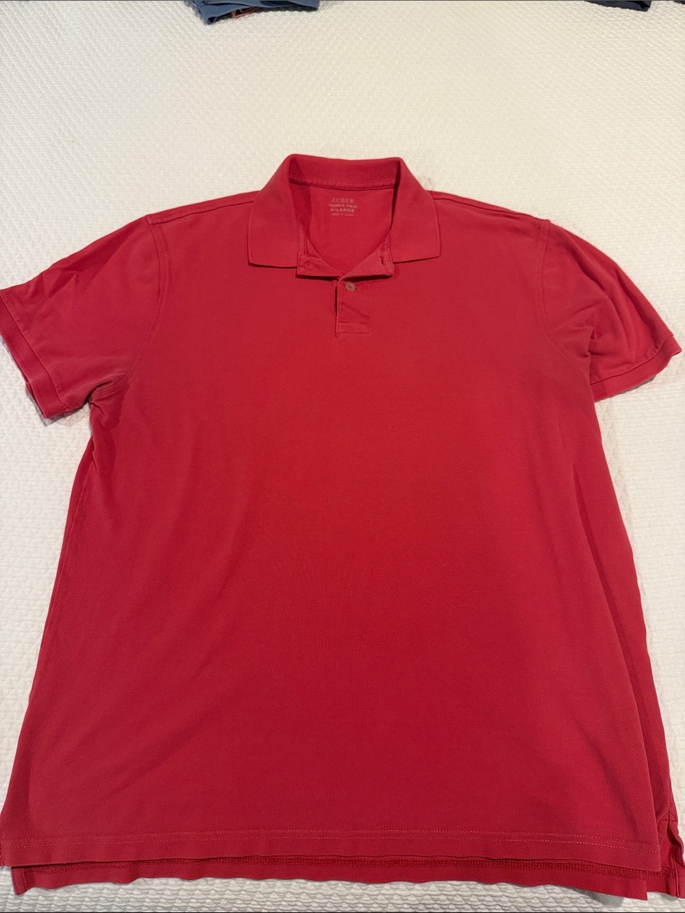 J. Crew Men's Red Polo Shirt